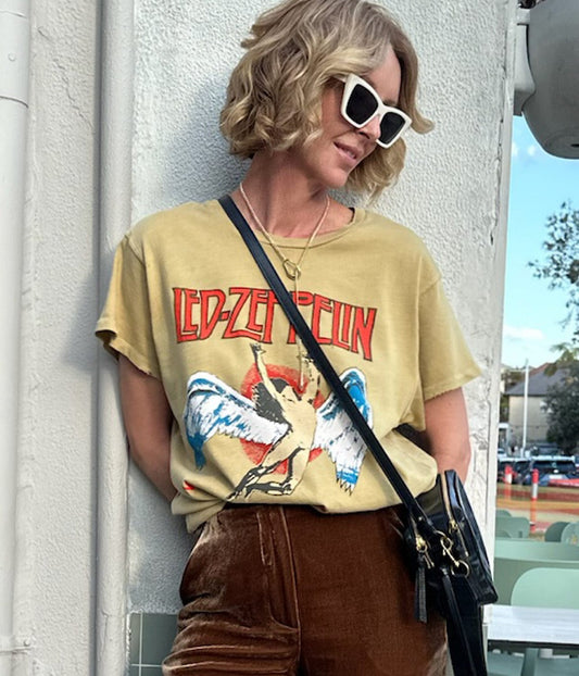 LED ZEPPLIN TEE- SAND | MADE WORN |  MADE WORN LED ZEPPLIN TEE- SAND