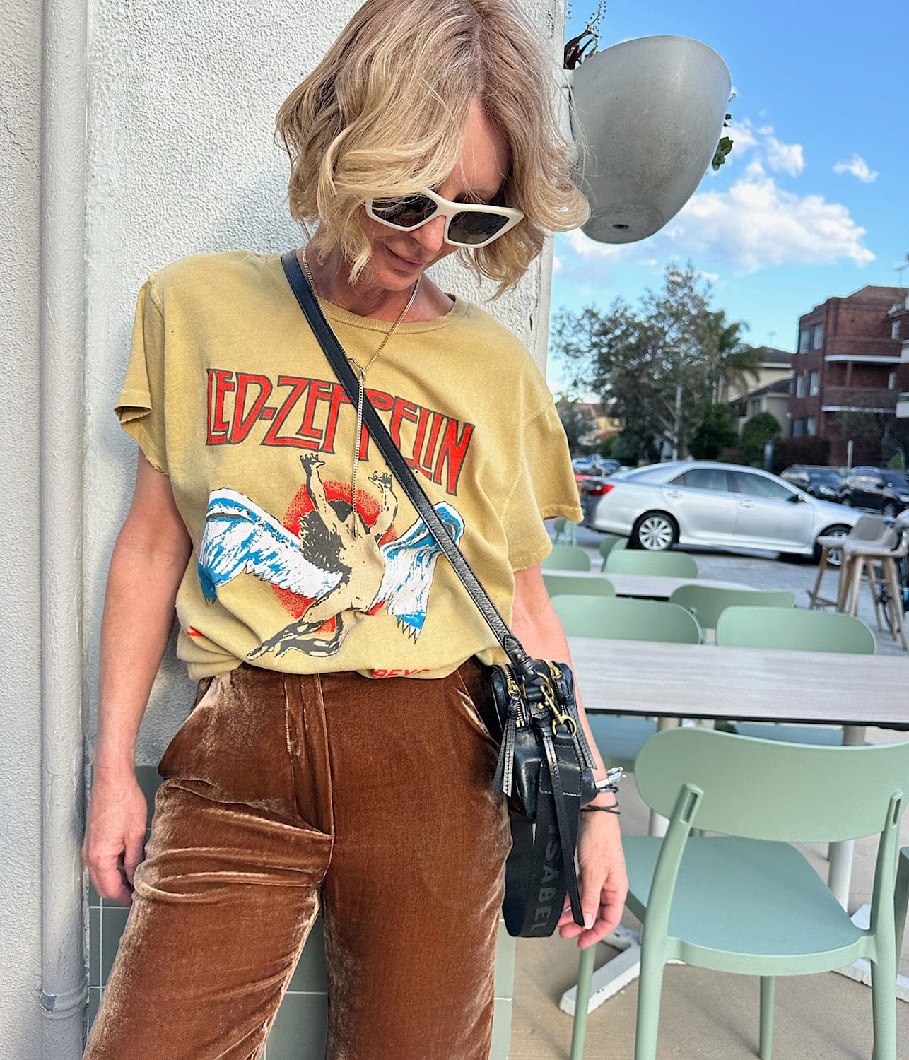 LED ZEPPLIN TEE- SAND | MADE WORN |  MADE WORN LED ZEPPLIN TEE- SAND