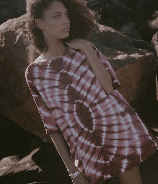 LIGHT BEINGS ORGANIC COTTON TEE DRESS | BLYSS STUDIES  BLYSS STUDIOS LIGHT BEINGS ORGANIC COTTON TEE DRESS