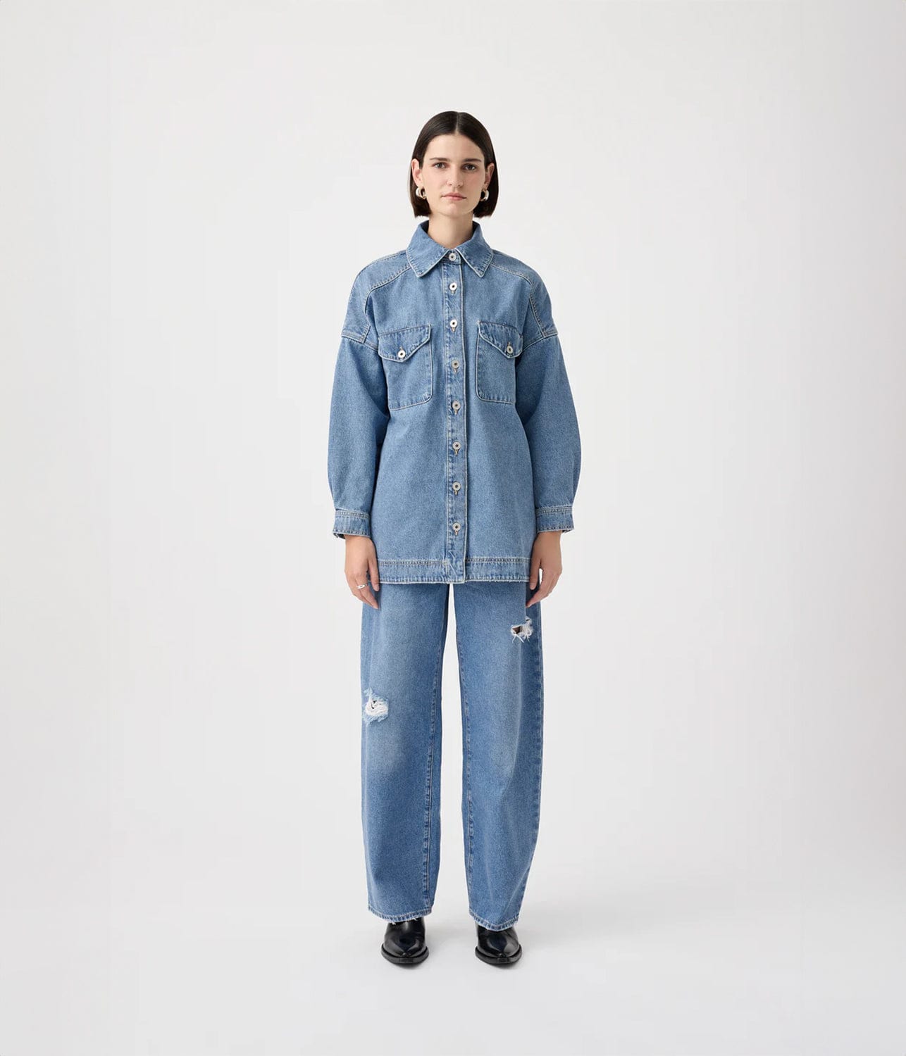 LINDSAY SHIRT- TOMORROW | OUTLAND DENIM |  OUTLAND DENIM LINDSAY SHIRT