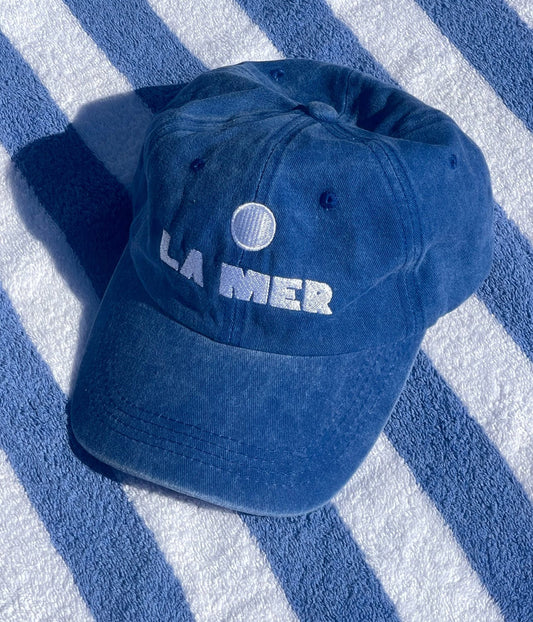 LITTLE PALMA LA MER CAP- FADED BLUE