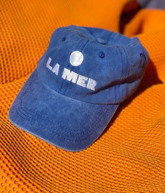 LITTLE PALMA LA MER CAP- FADED BLUE