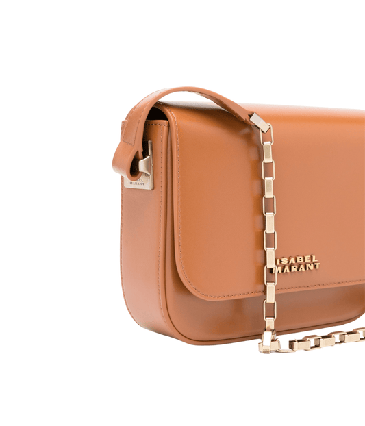 LIZZA SMALL BAG- COGNAC | ISABEL MARANT |  ISABEL MARANT LIZZA SMALL BAG - COGNAC