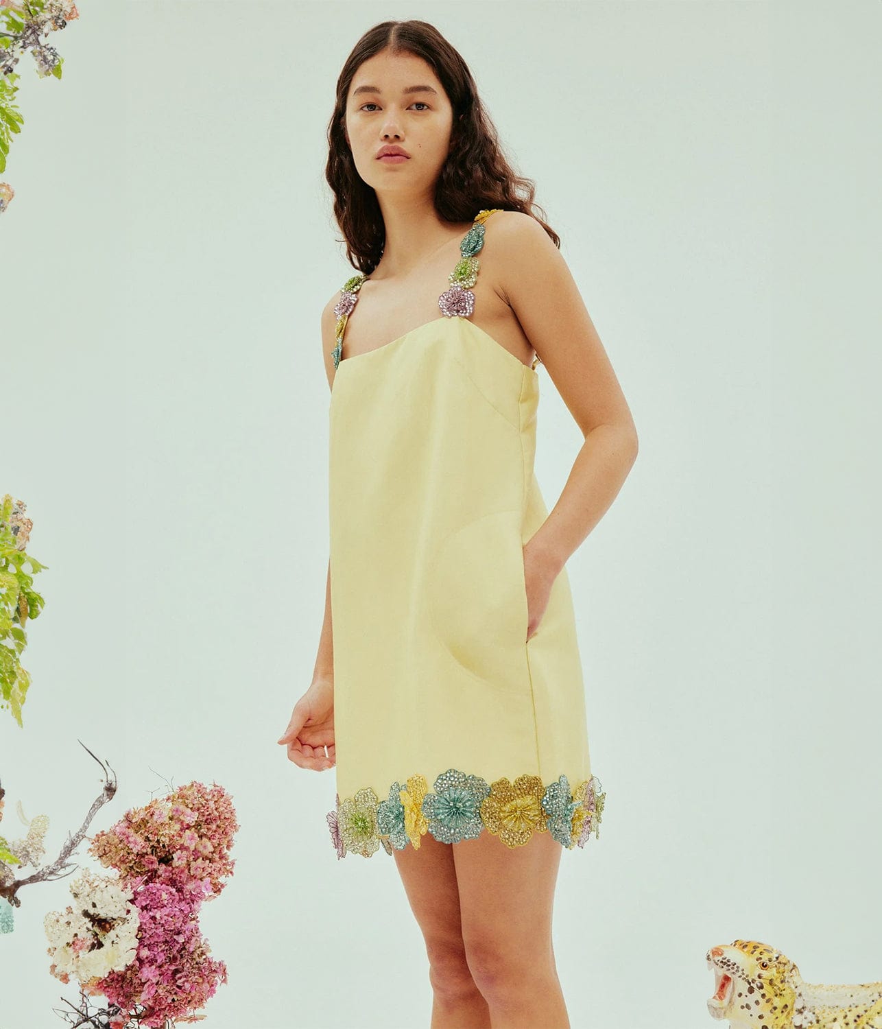 LOLITA MINI DRESS- LEMON |  ALEMAIS |  ALEMAIS LOLITA MINI DRESS- LEMON