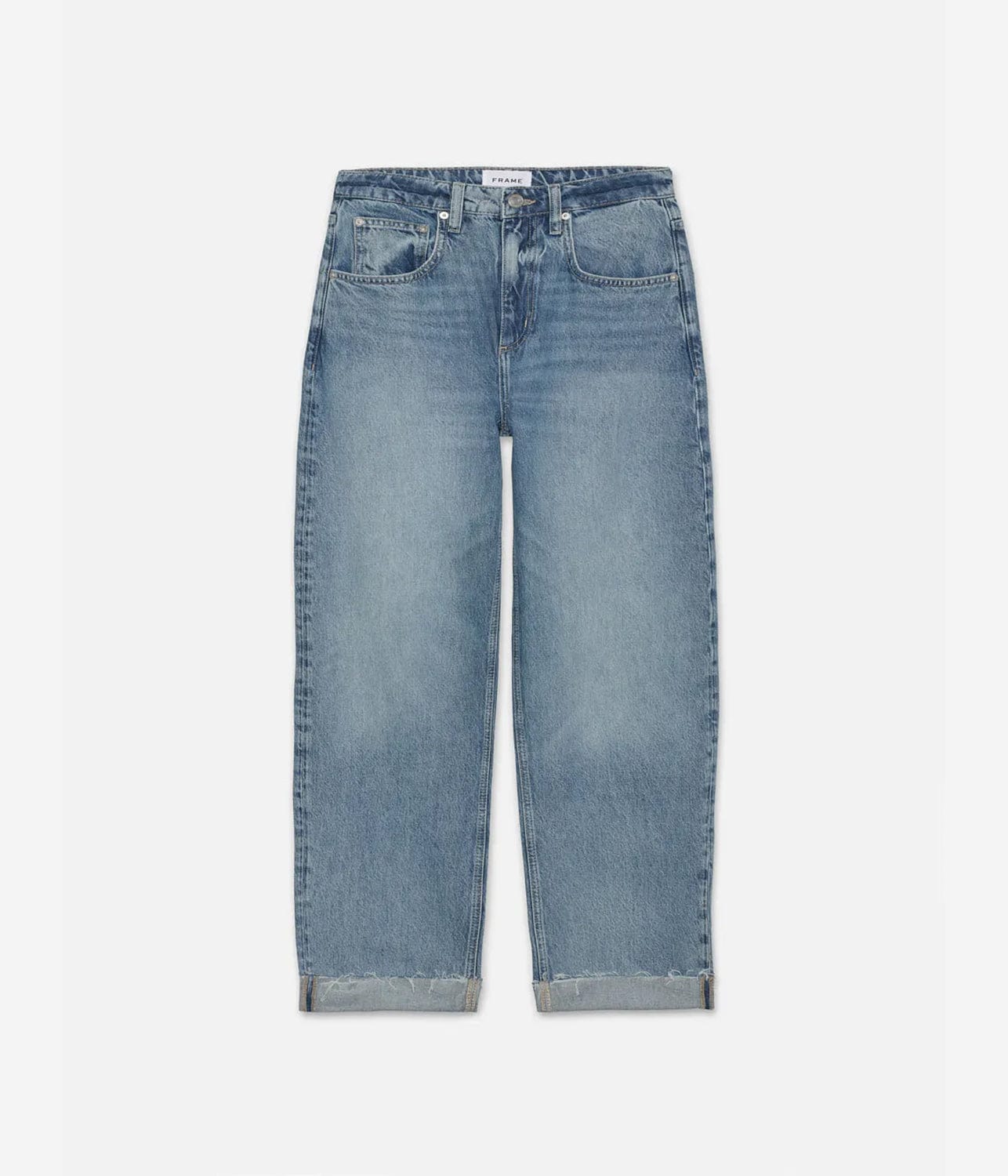 LONG BARREL RAW CUFF JEAN- RHODE | FRAME |  FRAME LONG BARREL RAW CUFF JEAN- RHODE