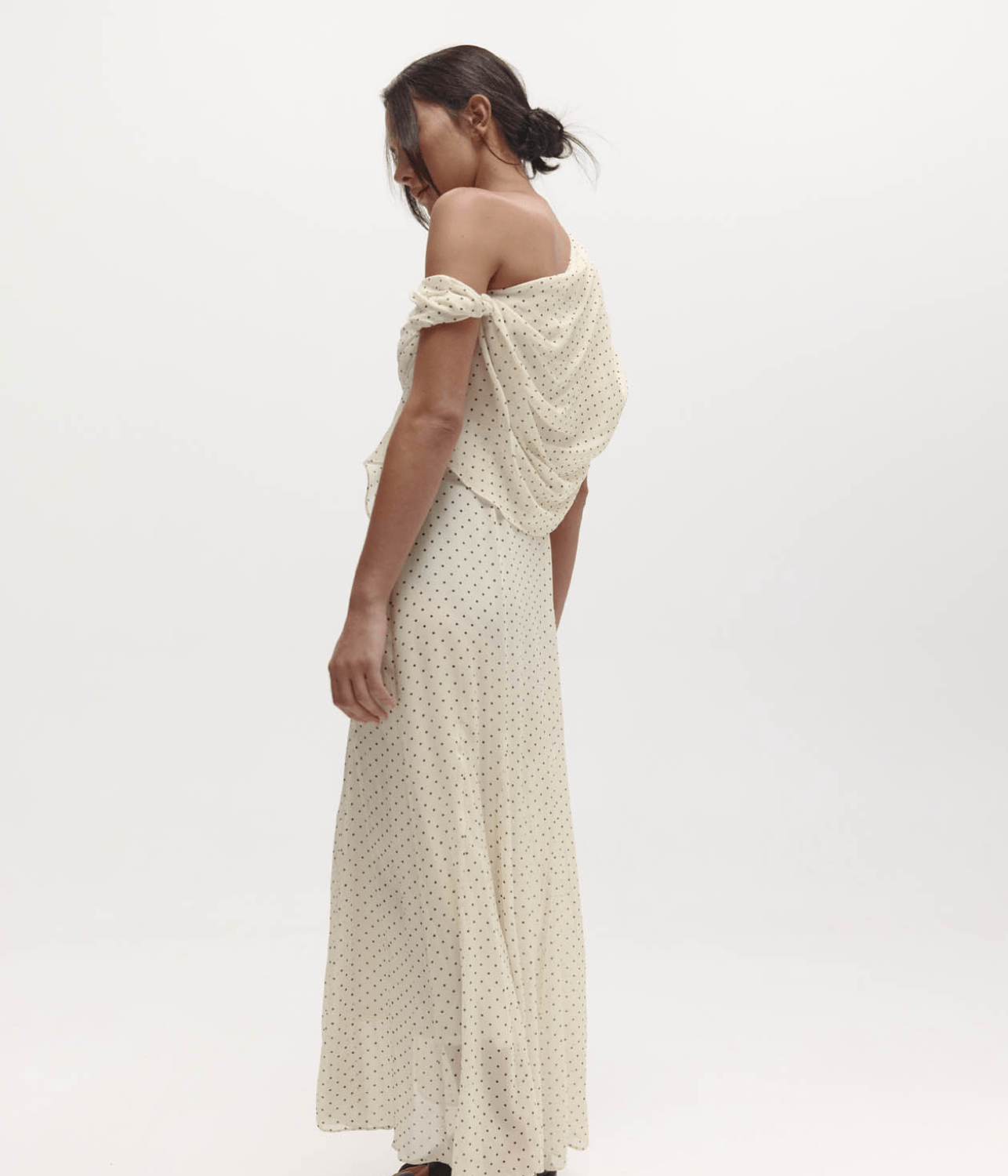 LUCILLE DRESS | HARRIS TAPPER | CREAM POKA HARRIS TAPPER LUCILLE DRESS