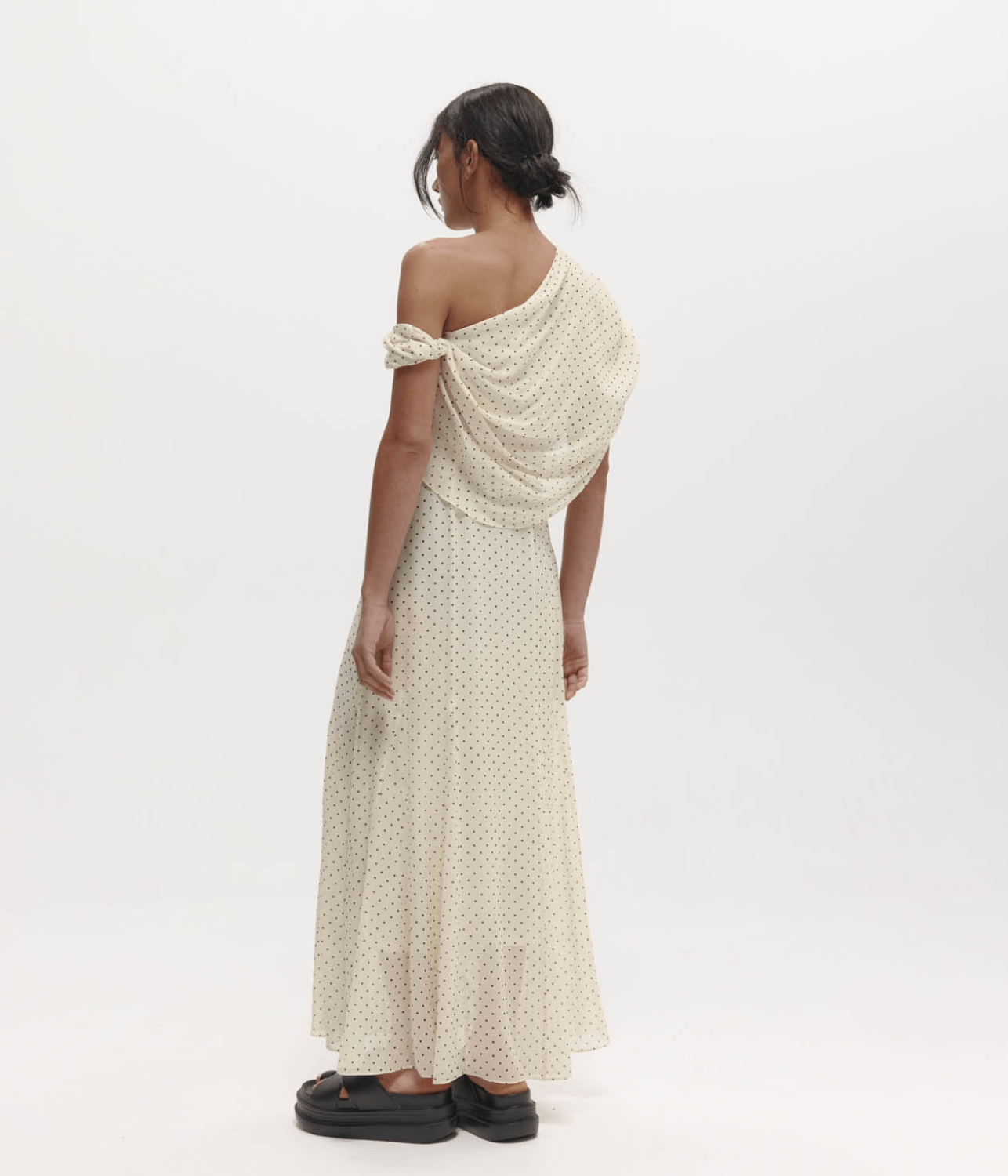 LUCILLE DRESS | HARRIS TAPPER | CREAM POKA HARRIS TAPPER LUCILLE DRESS