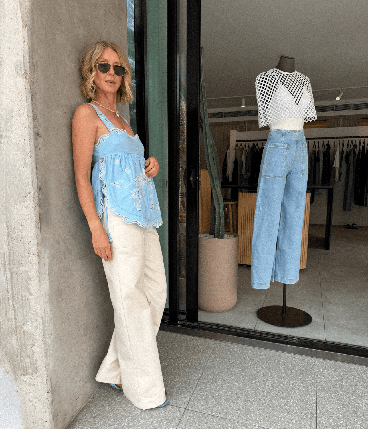 MAIZY EMBROIDERED CAMI TOP | ALEMAIS  ALEMAIS MAIZY EMBROIDERED CAMI TOP