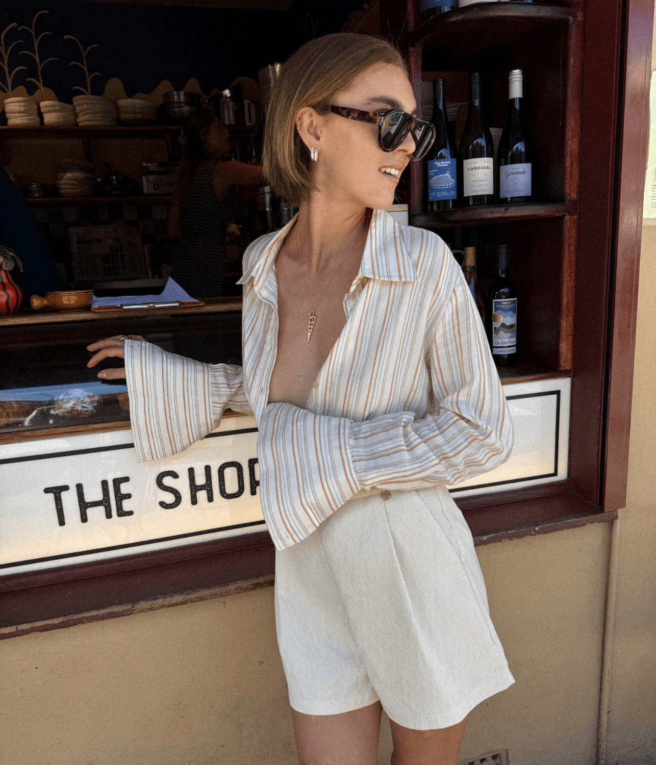 MALFA HIGH WAIST SHORT | VANILLA GOLD | LUXE DE VALENTINA LUXE DE VALENTINA MALFA HIGH WAIST SHORT | VANILLA GOLD