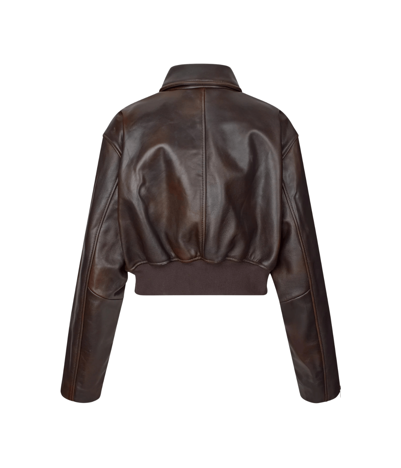 MARILYN LEATHER BOMBER | OVAL SQUARE FOR ARTISTS ONLY MARILYN LEATHER BOMBER