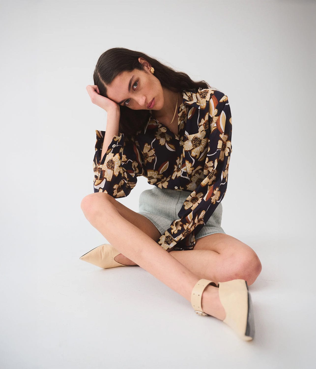 MATIN DROP SHOULDER SHIRT- FLORAL