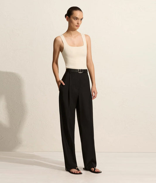 MATTEAU RELAXED TAILORED TROUSER BLACK