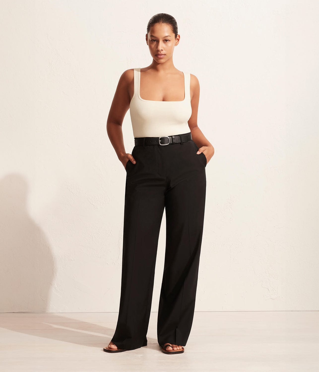 MATTEAU RELAXED TAILORED TROUSER BLACK