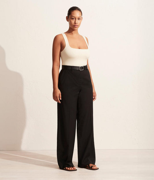 MATTEAU RELAXED TAILORED TROUSER BLACK