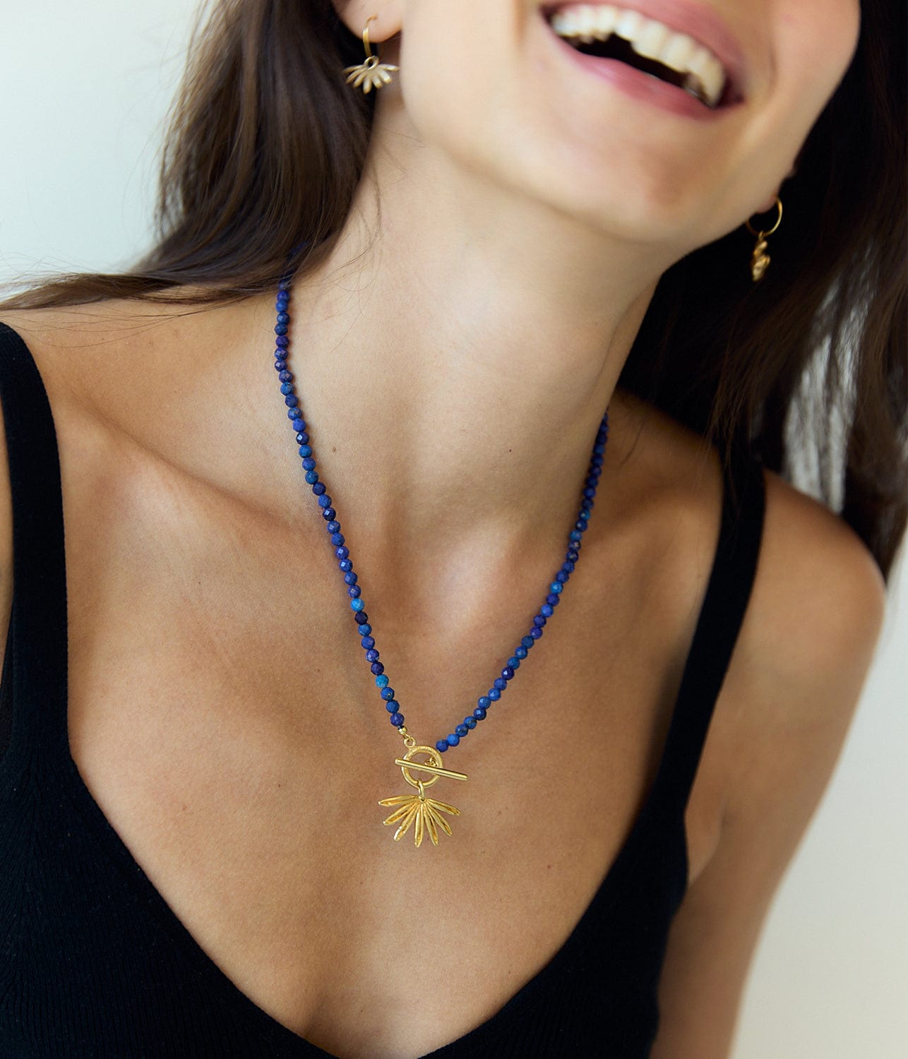 MAXIMOVA SUN SIREN NECKLACE- BLUE