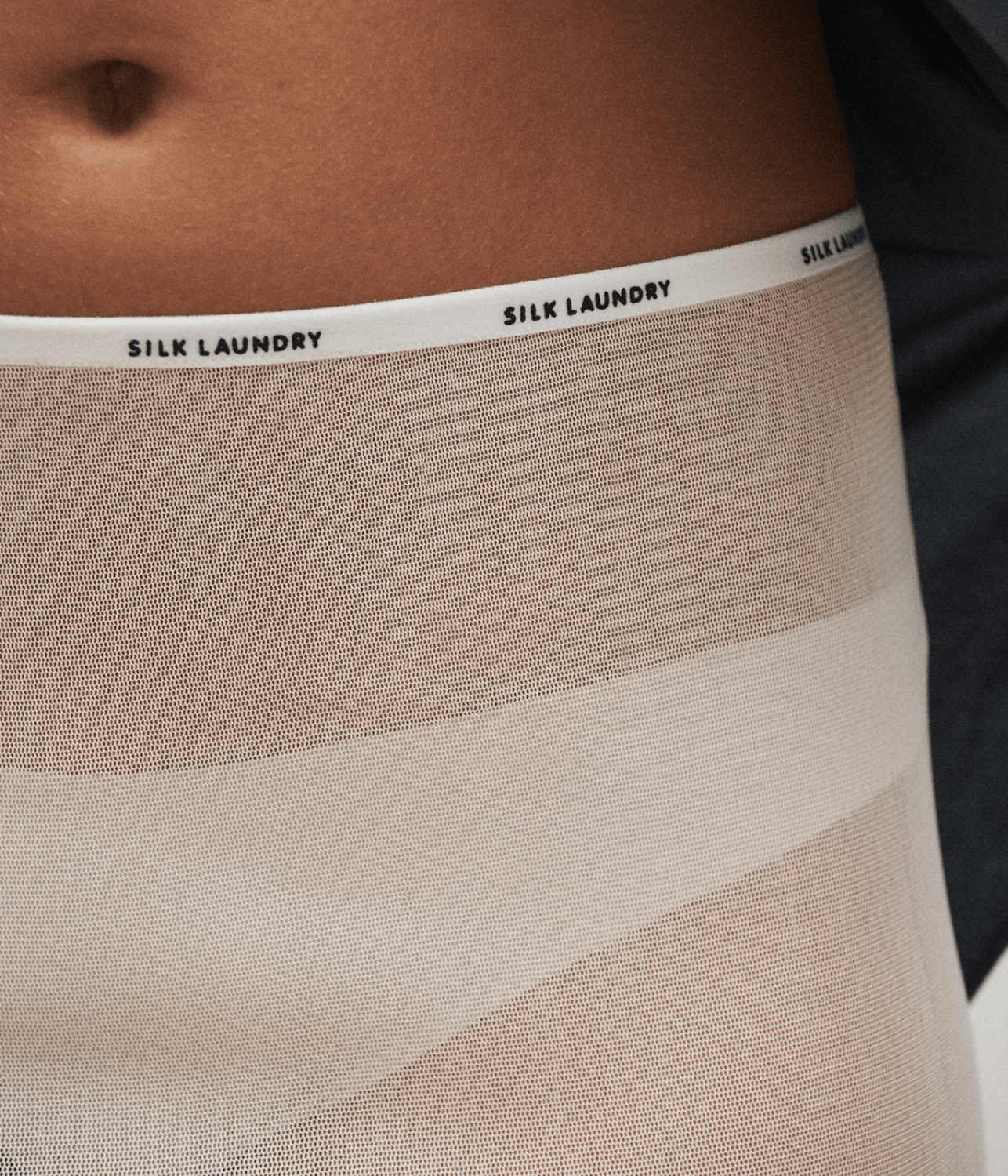 MESH SKIRT HAZELNUT | SILK LAUNDRY FOR ARTISTS ONLY MESH SKIRT HAZELNUT
