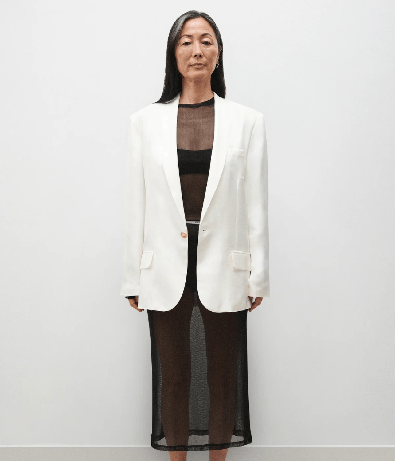 MESH SKIRT | SILK LAUNDRY | BLACK FOR ARTISTS ONLY MESH SKIRT BLACK