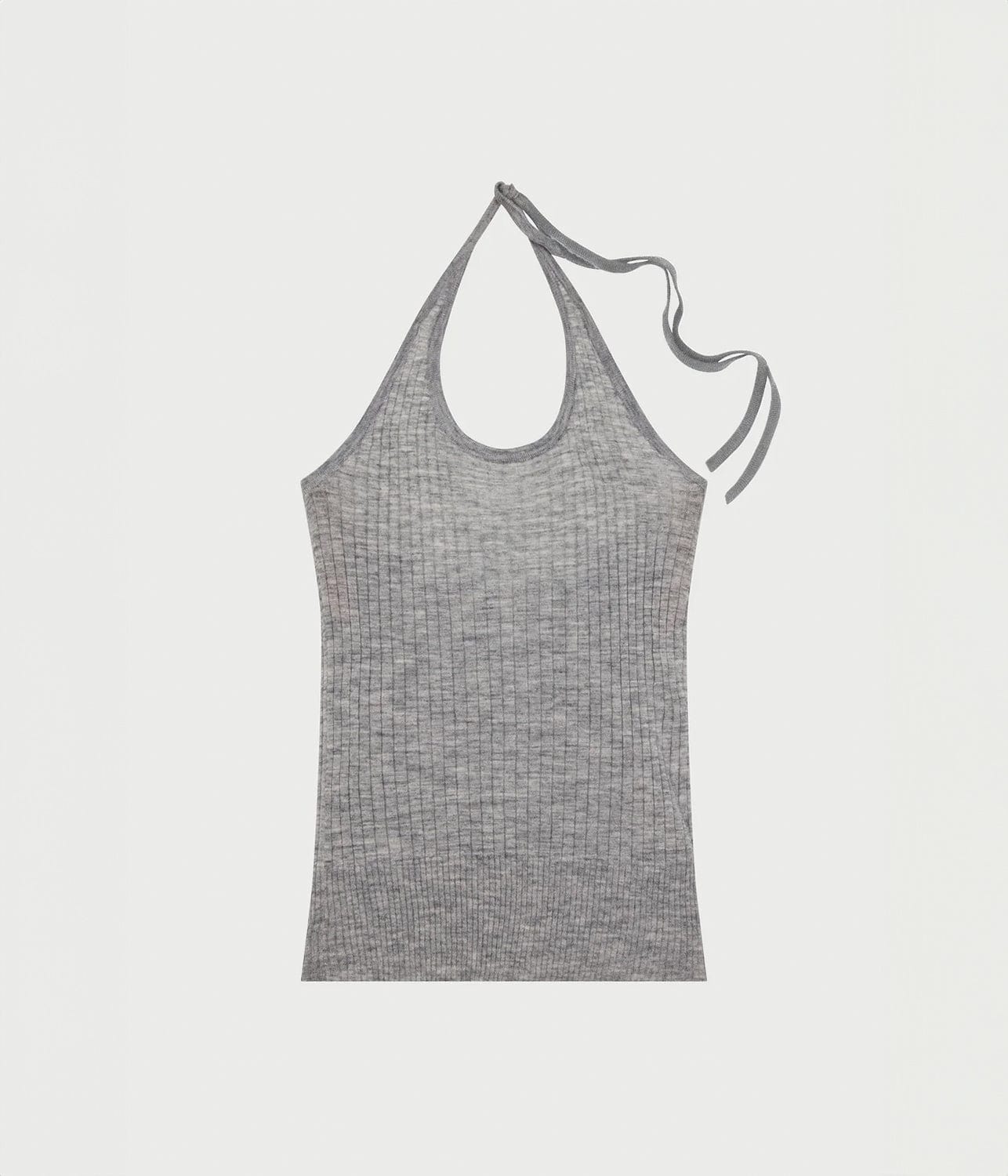 MILA HALTER TOP- GREY | LEE MATHEWS |  LEE MATHEWS MILA HALTER TOP- GREY