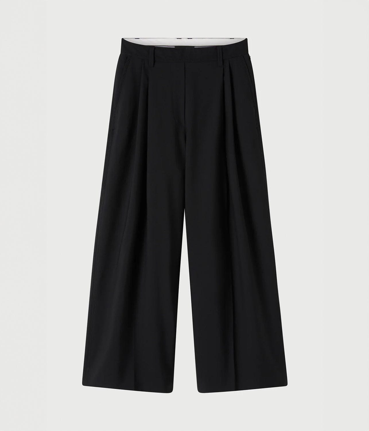 MORTIMER WIDE LEG PANT- BLACK | LEE MATHEW |  LEE MATHEWS MORTIMER WIDE LEG PANT- BLACK