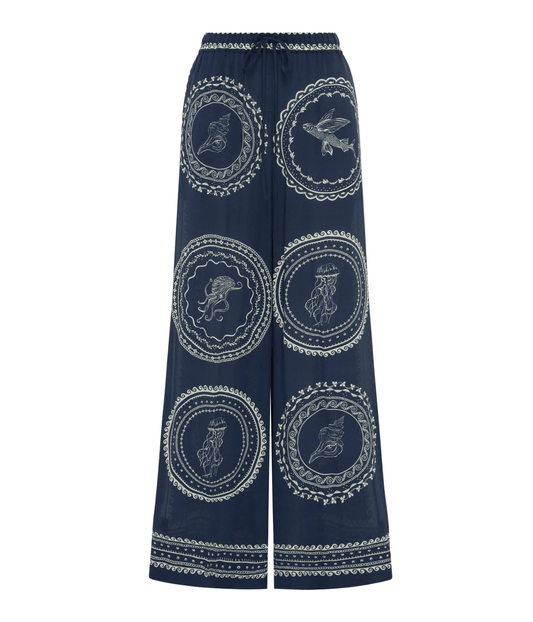 OCEANE SILK PANT | ALEMAIS ALEMAIS OCEANE SILK PANT