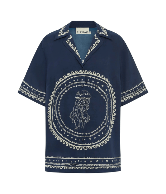 OCEANE SILK SHIRT | ALEMAIS ALEMAIS OCEANE SILK SHIRT
