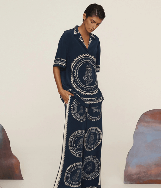 OCEANE SILK SHIRT | ALEMAIS ALEMAIS OCEANE SILK SHIRT