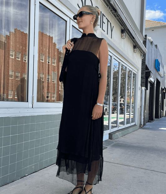 OLA DRESS- NOIR