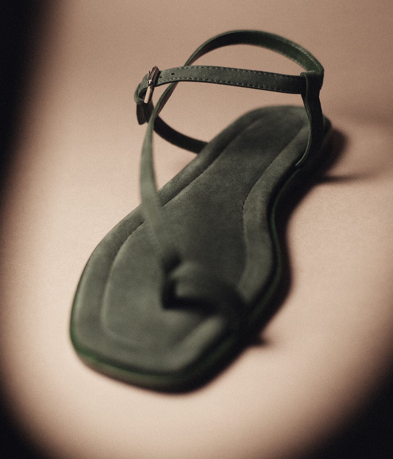 PAE SANDAL- SEEWEED SUEDE | A.EMERY |  A.EMERY PAE SANDAL- SEAWEED SUEDE