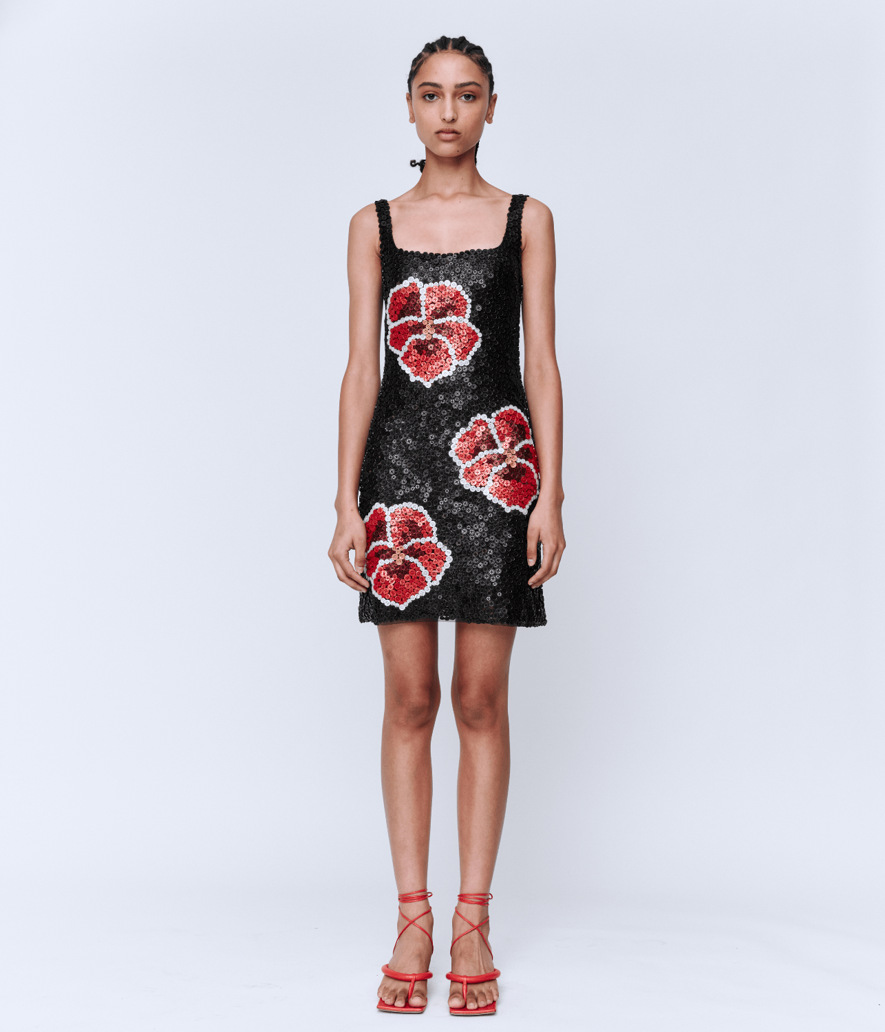 PANSY BUTTON MINI DRESS | WYNN HAMLYN WYNN HAMLYN PANSY BUTTON MINI DRESS