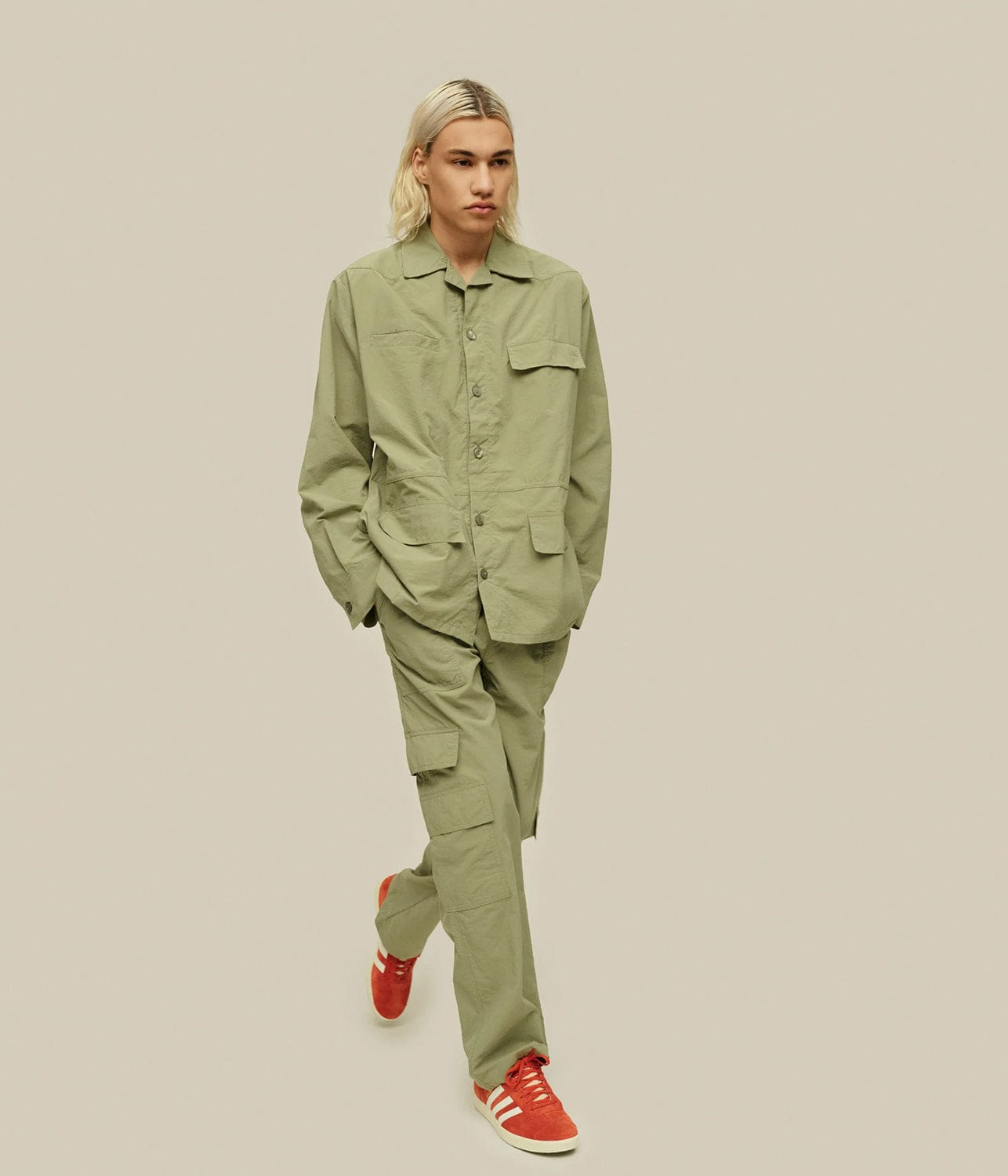 PEDRO JACKET- KHAKI OAS COMPANY PEDRO JACKET- KHAKI