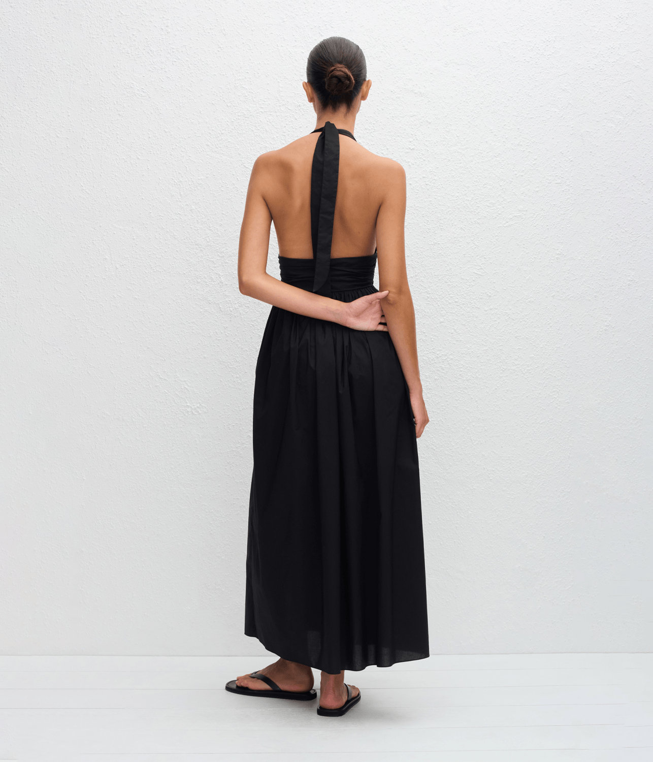 PLUNGE HALTER DRESS | MATTEUA MATTEAU PLUNGE HALTER DRESS
