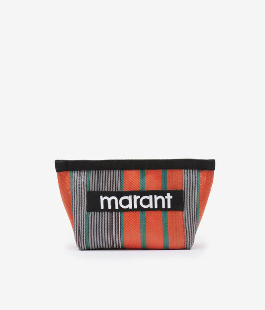 POWDEN POUCH- ORANGE | ISABEL MARANT |  ISABEL MARANT POWDEN POUCH- ORANGE