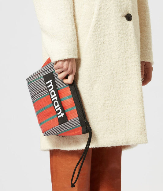 POWDEN POUCH- ORANGE | ISABEL MARANT |  ISABEL MARANT POWDEN POUCH- ORANGE