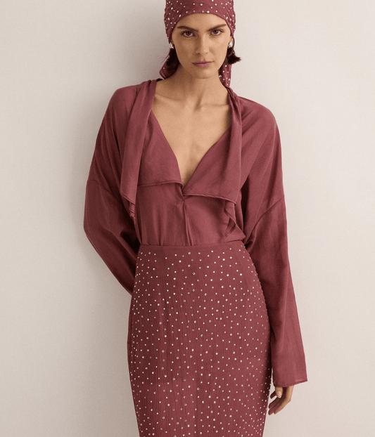 QUINN BLOUSE | PLUM | SJC MADE FOR TRAVEL SJC MADE FOR TRAVEL QUINN BLOUSE | PLUM