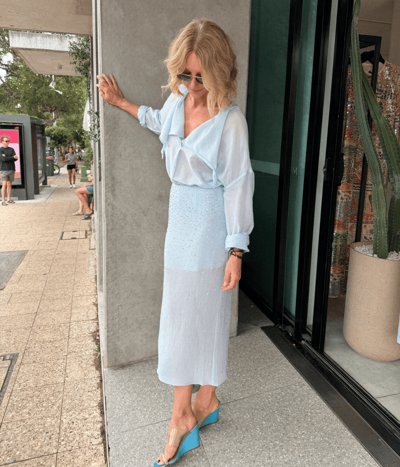 QUINN BLOUSE | SKYBLUE | SJC MADE FOR TRAVEL SJC MADE FOR TRAVEL QUINN BLOUSE | SKYBLUE