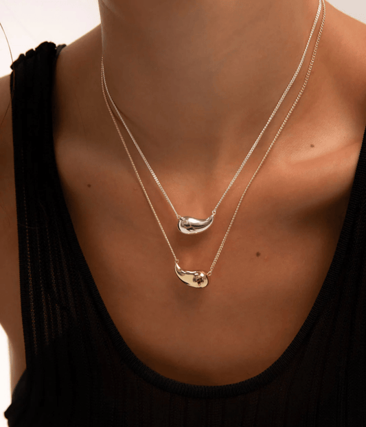 RAINDROP NECKLACE | SILVER | F + H STUDIOS F+H RAINDROP NECKLACE | SILVER