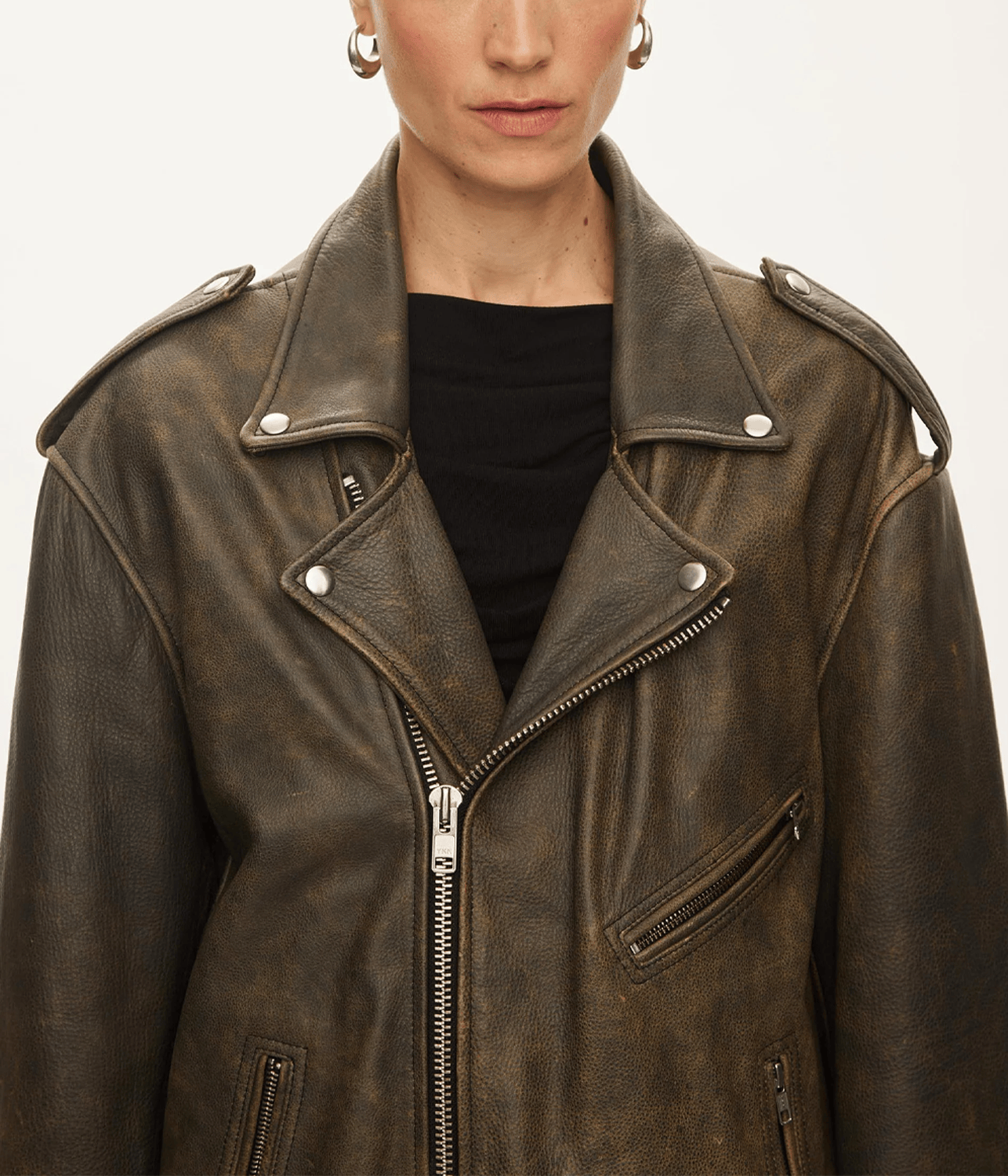 READY LEATHER BIKER | OVAL SQUARE OVAL SQUARE READY LEATHER BIKER