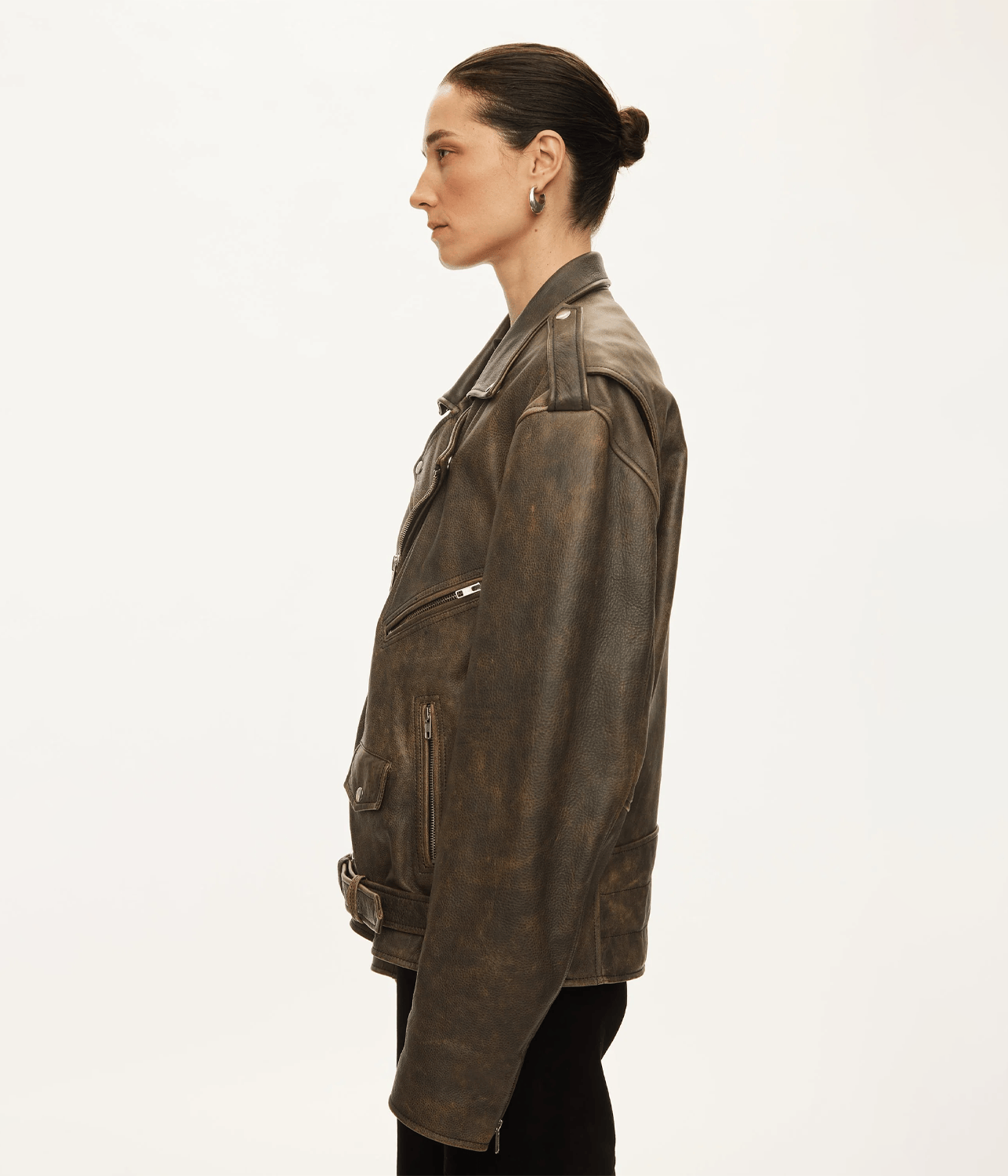 READY LEATHER BIKER | OVAL SQUARE OVAL SQUARE READY LEATHER BIKER