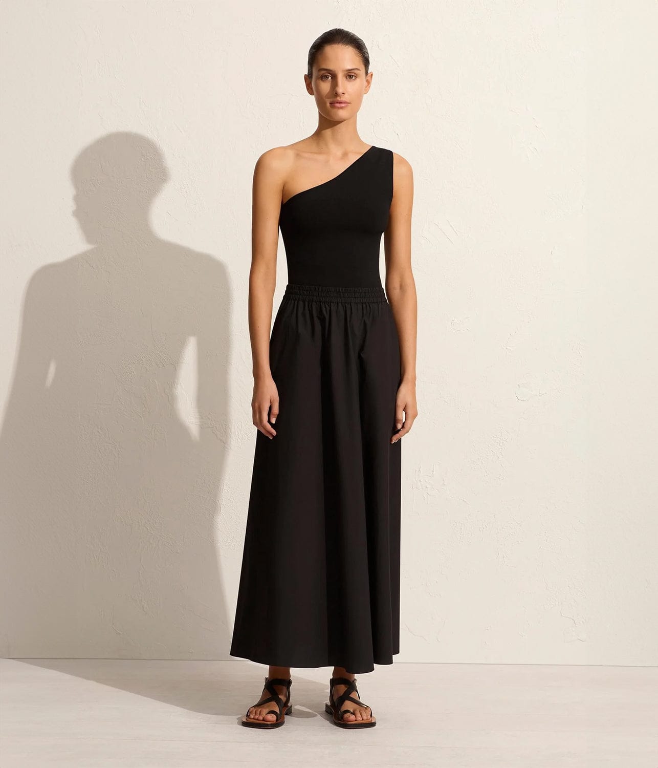 RELAXED EVERYDAY SKIRT- BLACK | MATTEAU |  MATTEAU RELAXED EVERYDAY SKIRT- BLACK