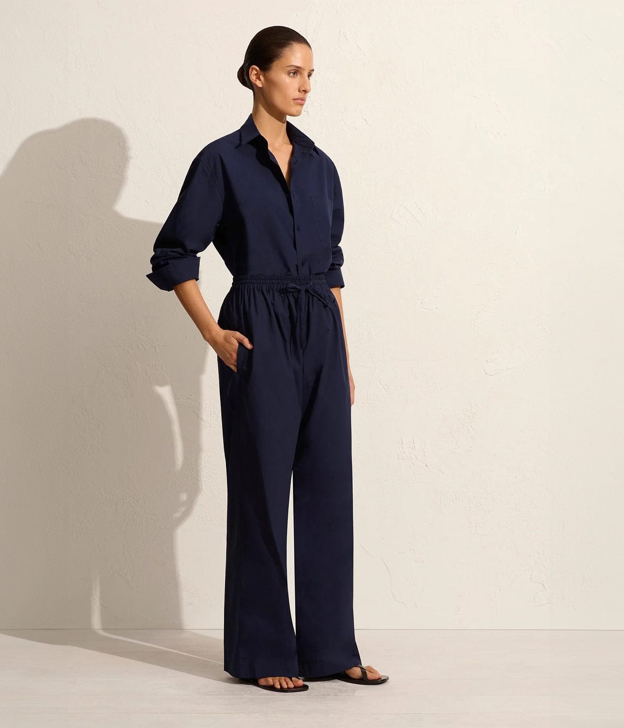 RELAXED PANT- NAVY | MATTEAU |  MATTEAU RELAXED PANT- NAVY