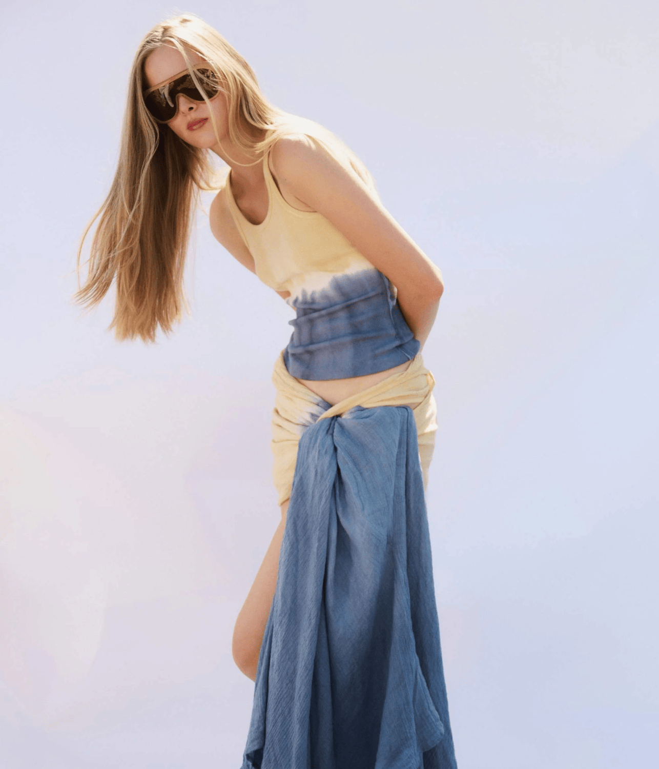 RIBBED SINGLET | SEA SALT | LUUDA LUUDA RIBBED SINGLET | SEA SALT