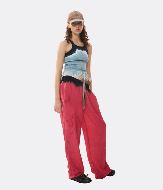 RIBBED SINGLET SLATE | LUUDA LUUDA RIBBED SINGLET SLATE