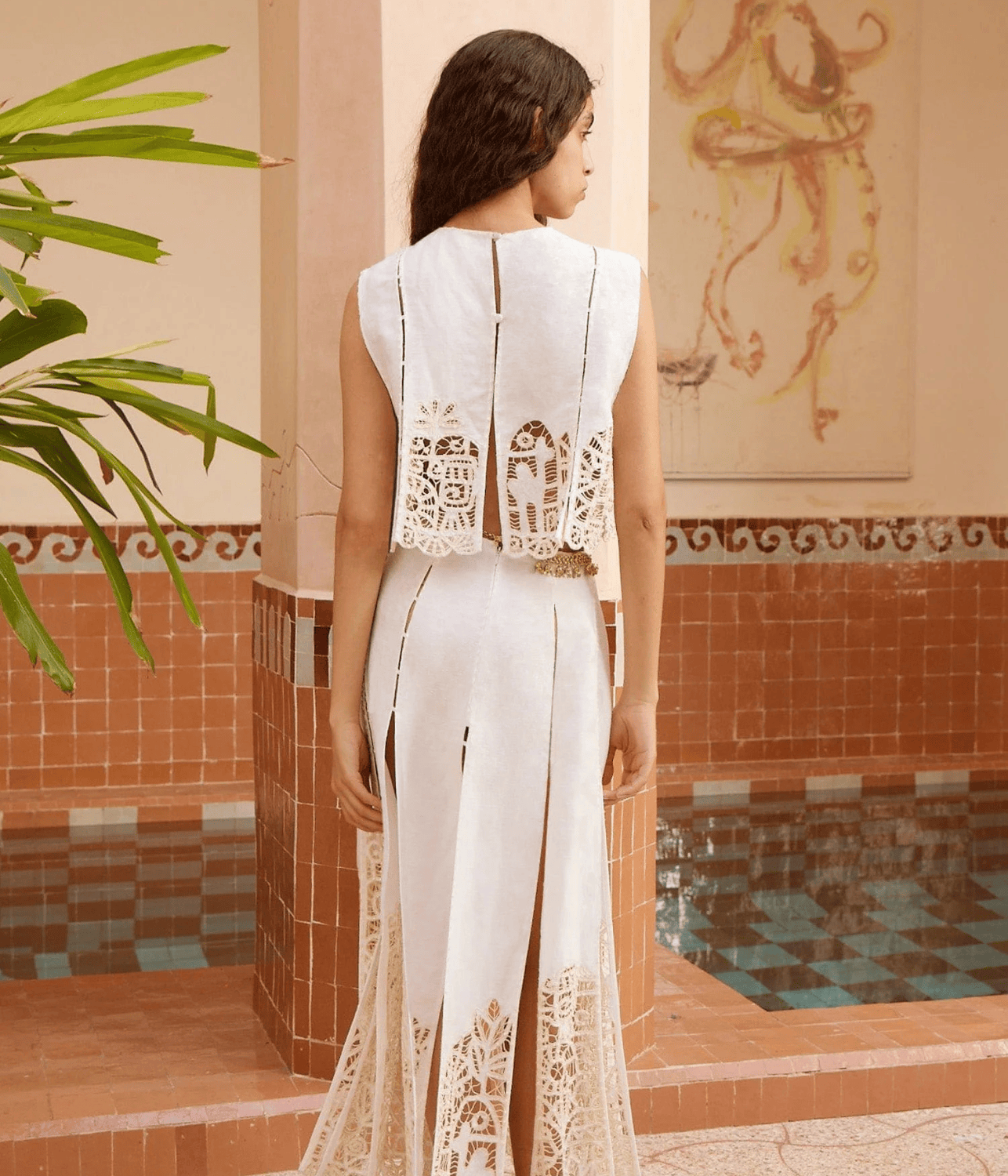 ROSEMARY EMBROIDERED SKIRT | ALEMAIS ALEMAIS ROSEMARY EMBROIDERED SKIRT