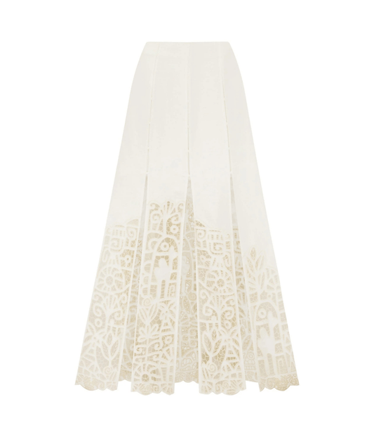 ROSEMARY EMBROIDERED SKIRT | ALEMAIS ALEMAIS ROSEMARY EMBROIDERED SKIRT