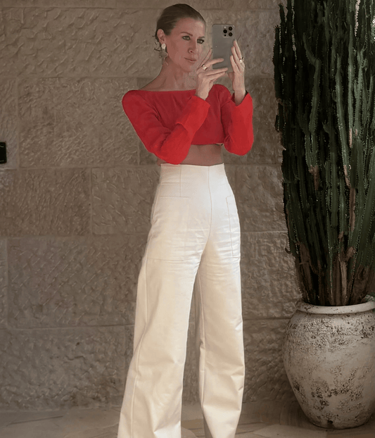 ROSSINI PANT- ECRU | ARTCLUB |  ARTCLUB BY HEIDI MIDDLETON ROSSINI PANT | CREME FRAICHE
