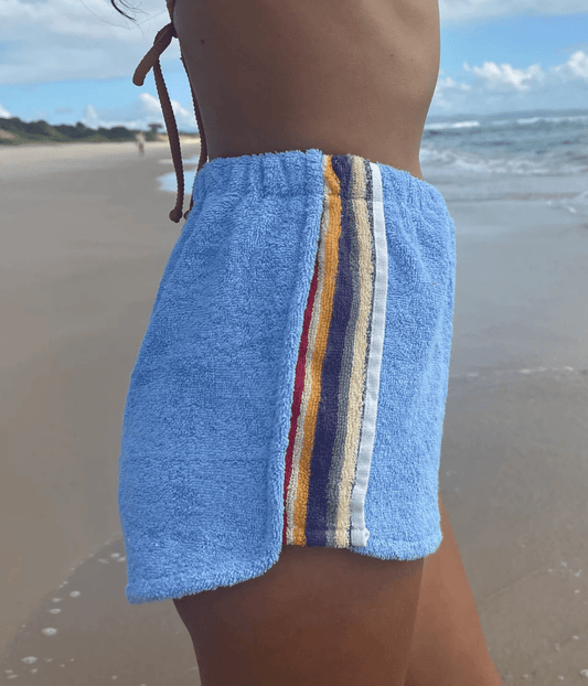 SCOOPED SHORT BLUE | O.R.A.N.A O.R.A.N.A SCOOPED SHORT BLUE