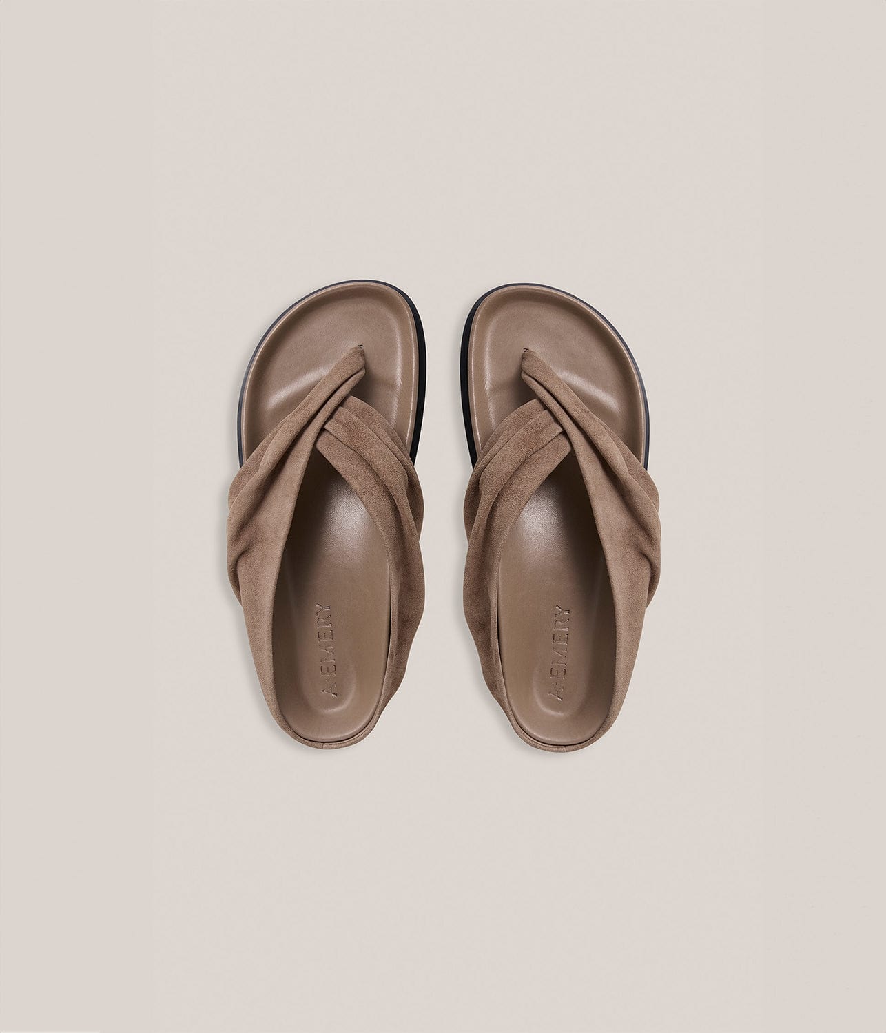 SHAW SANDAL- CARIBOU SUEDE | A.EMERY |  A.EMERY SHAW SANDAL- CARIBOU SUEDE