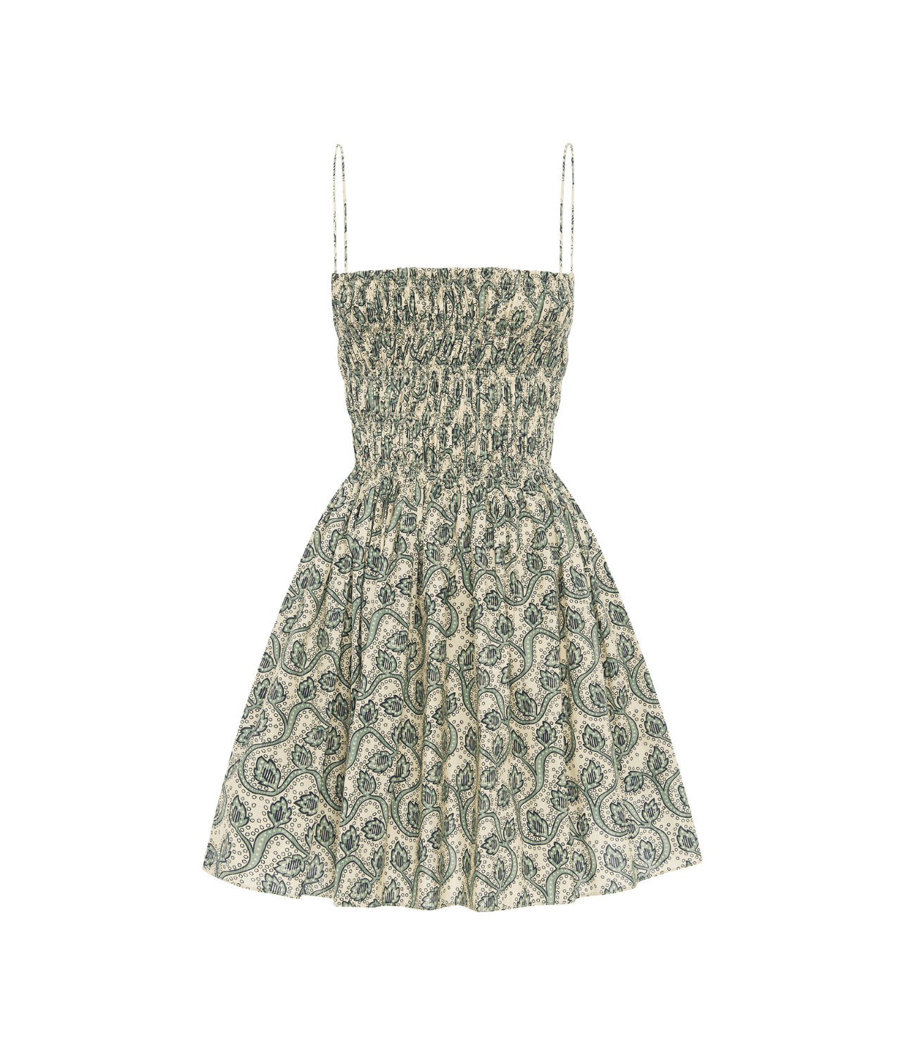 SHIRRED BODICE DRESS  | MATTEAU  MATTEAU SHIRRED BODICE MINI DRESS