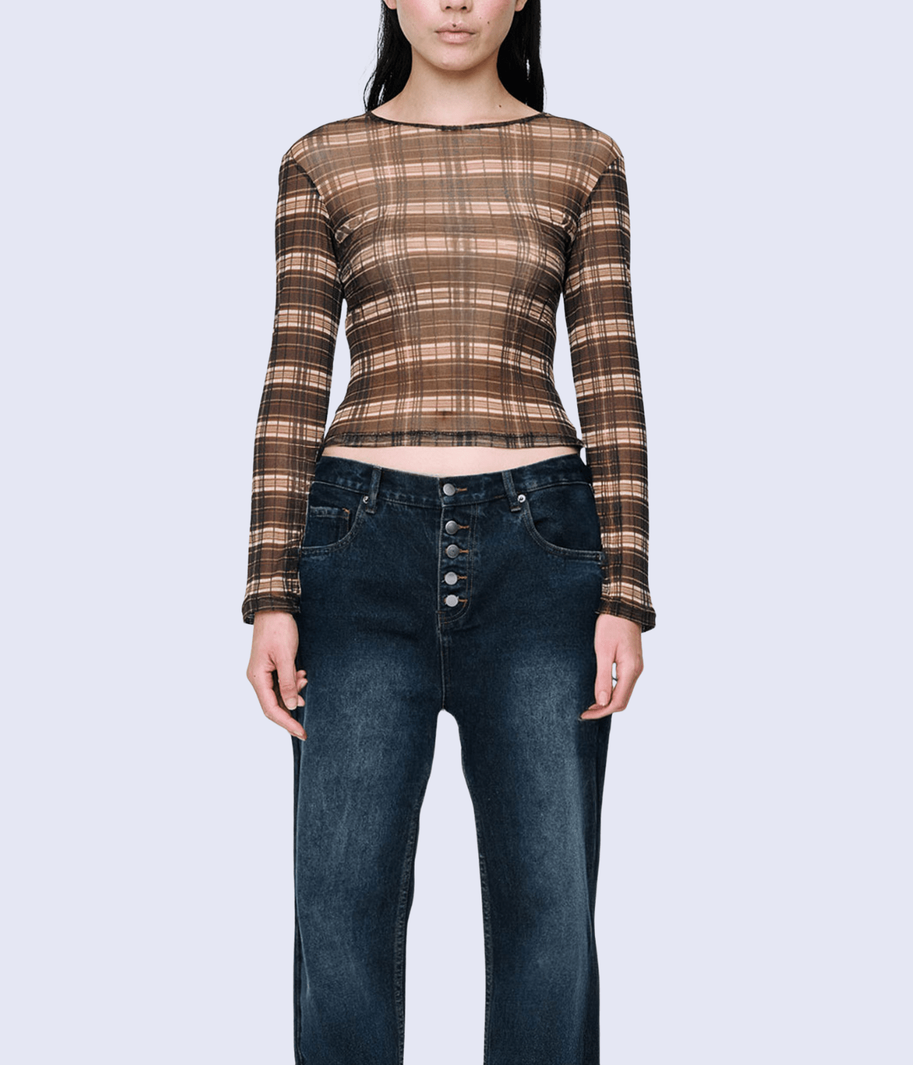 SILK MESH LONG SLEEVE TOP | WYNN HAMLYN WYNN HAMLYN SILK MESH LONG SLEEVE TOP