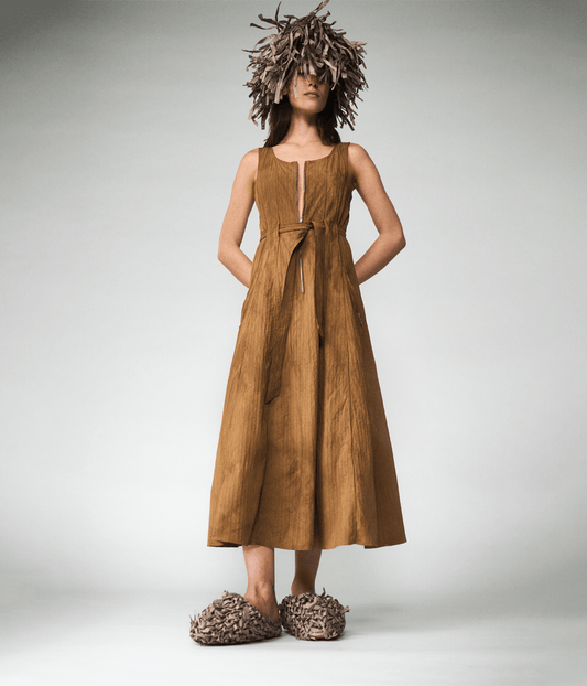 SINGLET ZIPPER DRESS WITH POCKETS | LUUDA LUUDA SINGLET ZIPPER DRESS WITH POCKETS